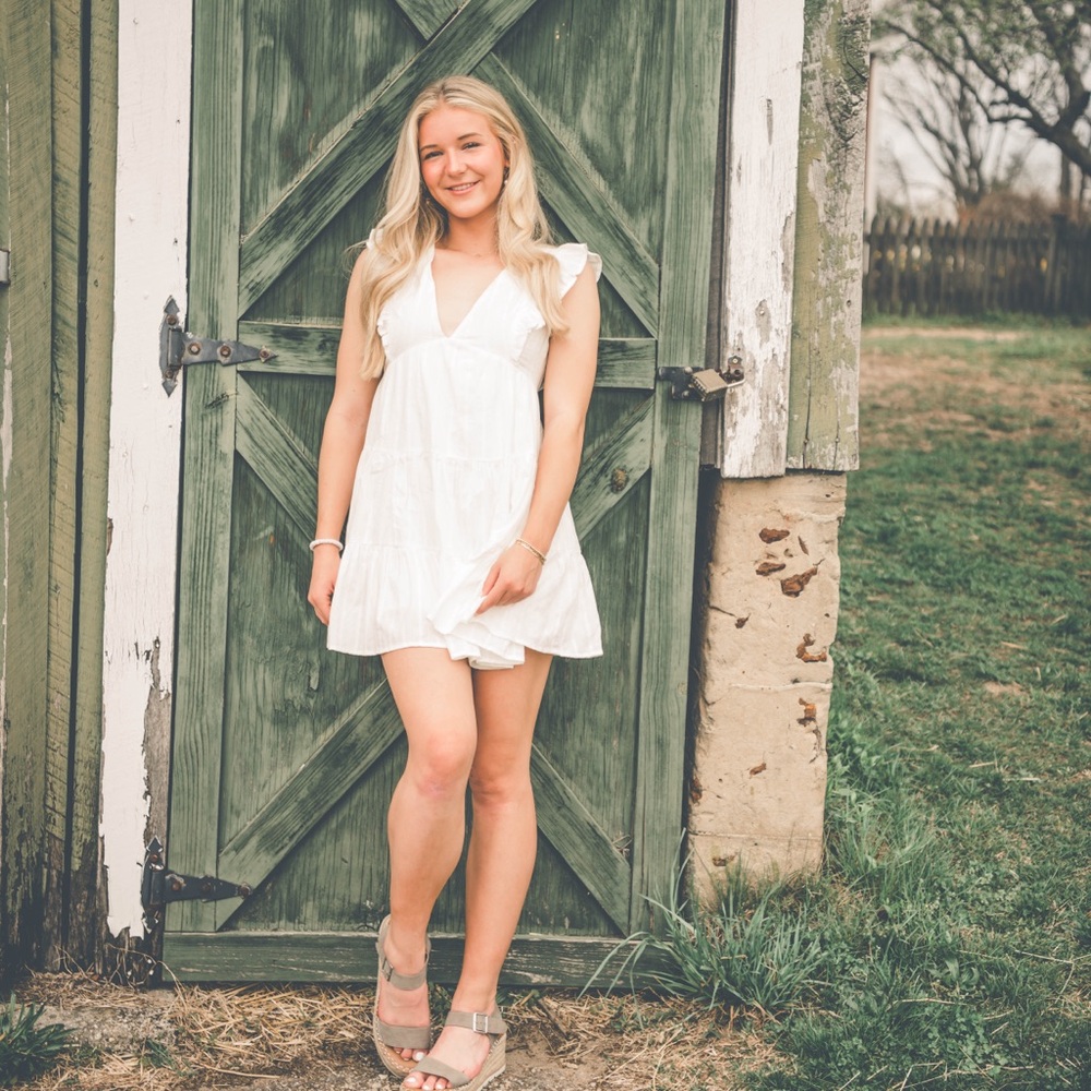 White Mini dress boutique size S